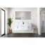 Meuble-lavabo double blanc lustré 60 po X P 22 po D-1861824916