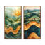 Cows Into A Summer Field Landscape I - Collection d'animaux sur toile 2 panneaux-1262267715-1262267716