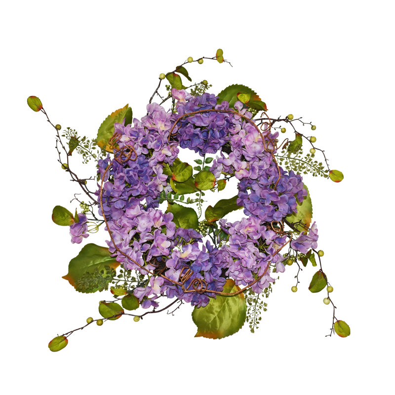 24" Lavender Hydrangea Wreath