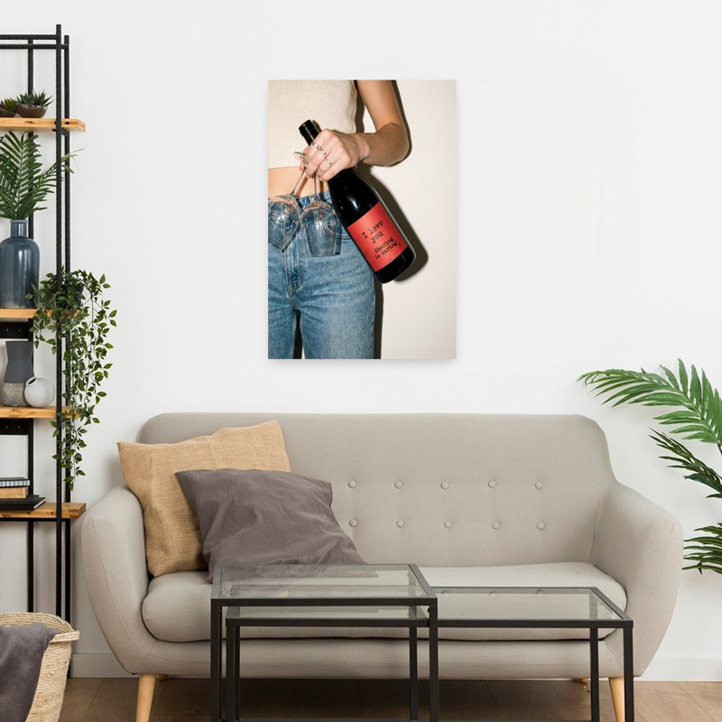 Sharing Love And Wine by Andreas Magnusson - Wrapped Canvas Print, 60.96 cm H x 40.64 cm W