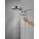 HydraChoice Hydrorain 5 Spray Dual Shower Head and Handheld Shower with H2Okinetic 2.5 GPM