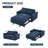 Lateresa 54'' Small Loveseat Pull-Out Sofa Bed - Adjustable Backrest With 2 Soft Pillows-751715782