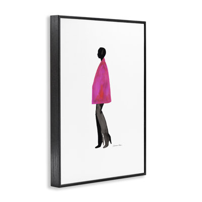 Giclée encadrée rose fuchsia, design par Simone Elum