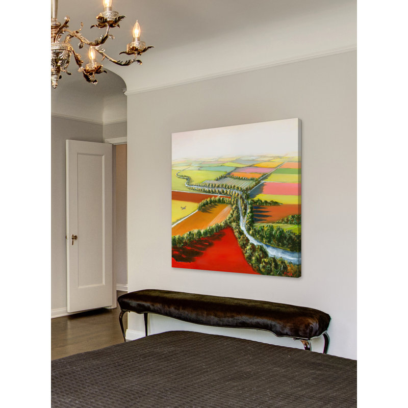 « astoileing river », reproduction d’art sur toile tendue, H 24 po x l 24 po x P 1,5 po