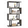 Chaneyra 5-Tier Corner Shelf Unit，80 x 143 cm  S-Shaped Small Bookcase