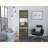Light Oak 5-Bottle 2-Shelf Bar Cabinet