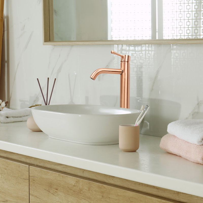 Single-handle Bathroom Faucet, Copper