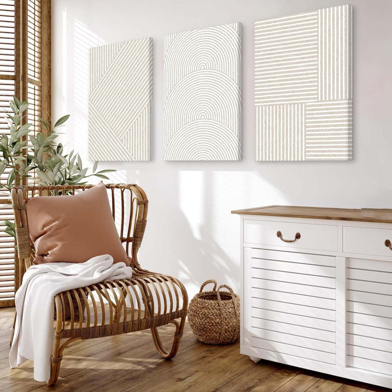 3 Piece Wrapped Canvas Print, 40 cm H x 30 cm W