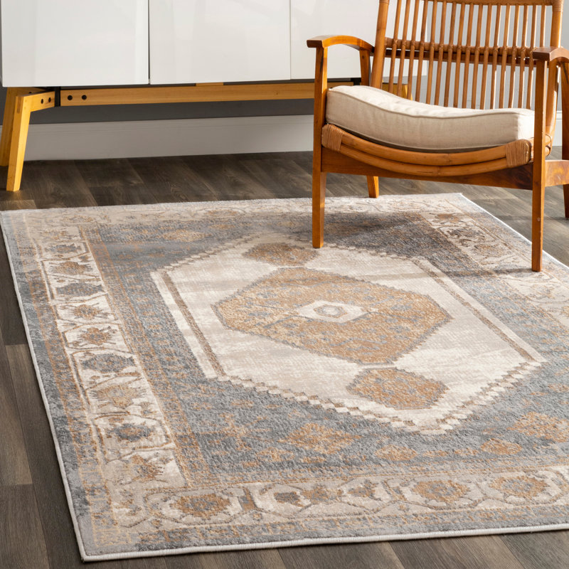 Tapis beige Evelin, Rectangle 5 pi x 8 pi