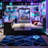 Wooden Daybed With Trundle, Desk, LED Light And USB-21736053-21736050