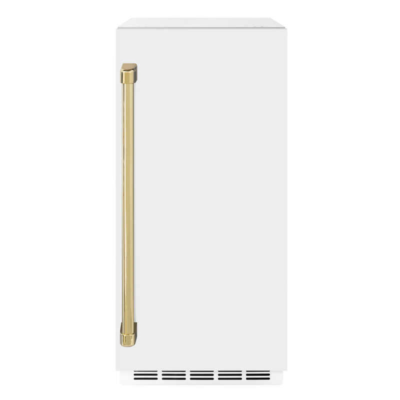 ZLINE Autograph Edition 15 in. Touchstone Clear Cube Ice Maker with Drain Pump and Door with Handle