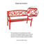Banc de jardin en métal Araneli Cardinals-1646558636