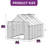 Balconera 8'W Polycarbonate Greenhouse-111029465-111029463