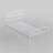 2 Set Bed Frame, 2 Pcs Twin Size Metal Platform Bedframe with Headboard & Footboard, Mattress Foundation with Steel Slat Support, Underbed Storage, No Box Spring Needed (Set of 2)-287594553