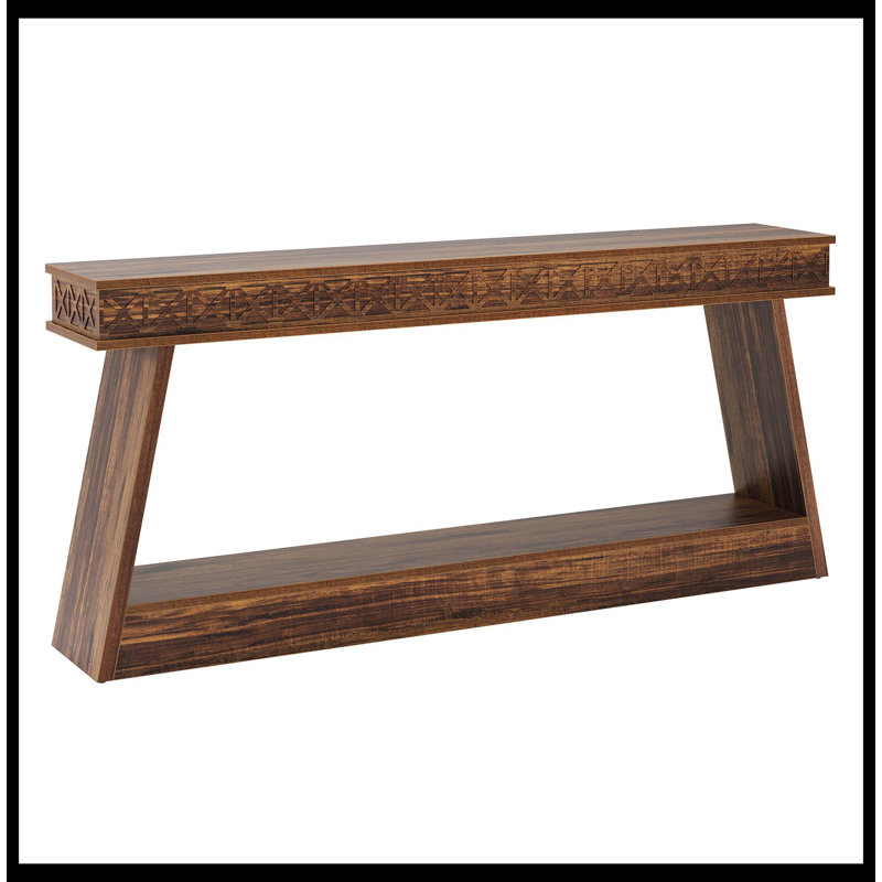 Table d'entrée 70,8 po, console de style campagnard avec rangement