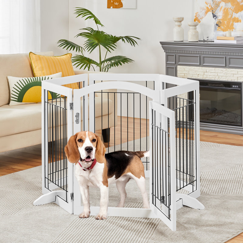 Barrière pour animaux autoportante, Blanc