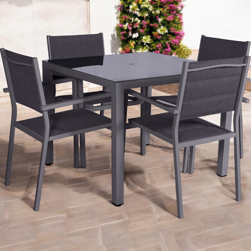 4 - Person Patio Dining Set with Square Table