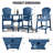 Maybeck 2-Piece Outdoor Adirondack Chair With Table-2084233239