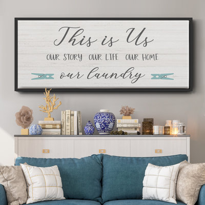 «Us and our Laundry», toile encadrée