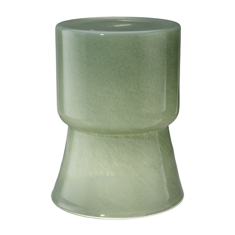Huntington Garden Glass Accent Table, Green, Green