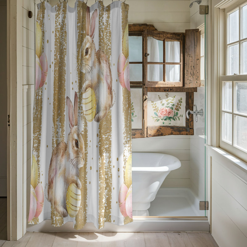 Easter Sun - Premium Shower Curtain, 74"H x 71"W