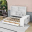 Lit de jour double en bois avec poste de travail et grand rangement, bureau-1567431695