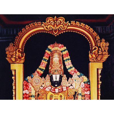 Lord Balaji (Venkateswara) | Huile sur toile | Par V. Ragunath
