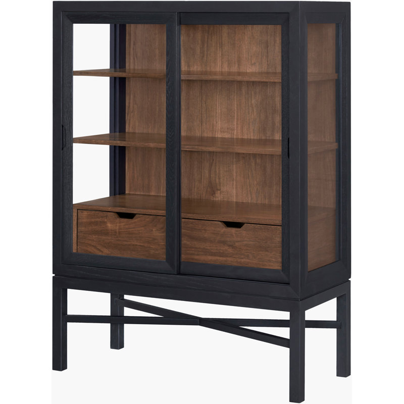 Becki Owens x Surya Marin Bookcase, (4 Shelves) 55"H x 40"W x 18"D
