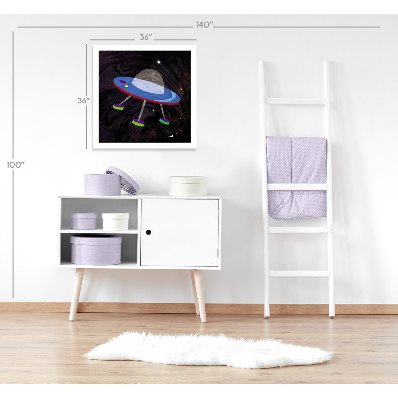 Impression sur papier roulée «Spaceship Adventure Four», H 36 po x l 36 po x P 1 po