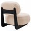 Fauteuil d'appoint rembourré Camel