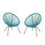 Chaise (ensemble de 2) - sarcelle