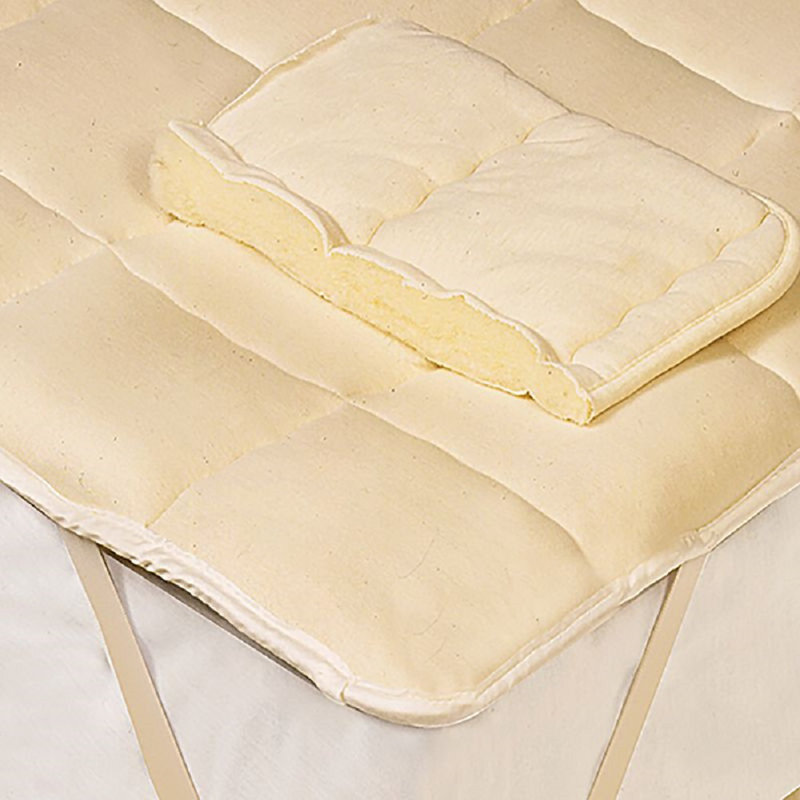 Protège-matelas en laine de luxe Lanford, Simple