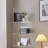 Acrylic creative transparent open bookcase