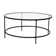 Berzan Glass Table Set with Metal Frame - Includes Coffee Table and 2 End Tables