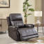 Ensemble de salon inclinable électrique 2 pièces Dulles (fauteuil inclinable et causeuse avec porte-gobelet et rangement)