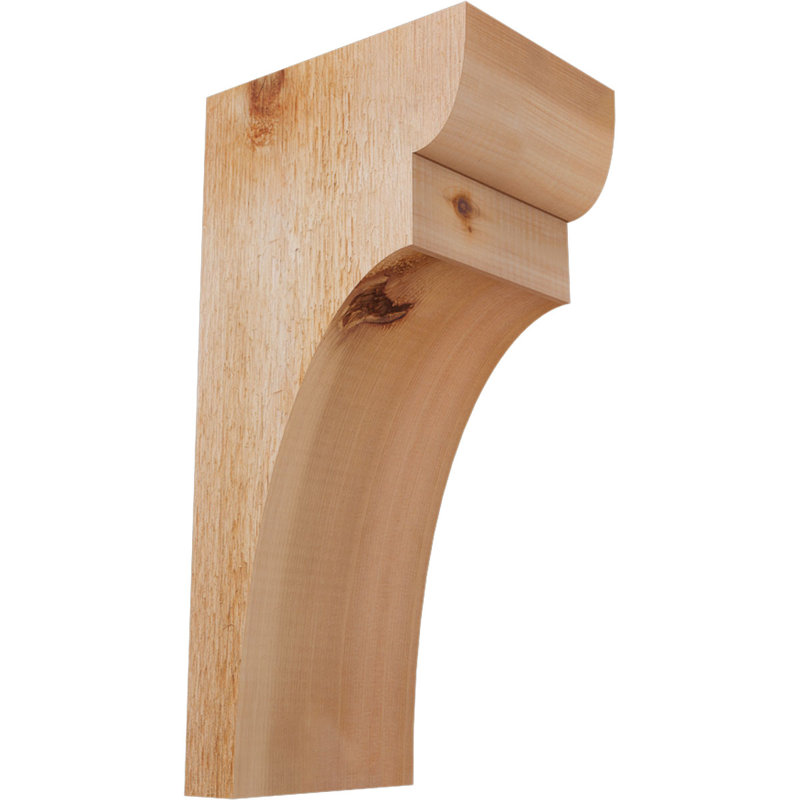 Yorktown Corbel, H 16 po x l 6 po x P 8 po, Cèdre rouge, Sciage brut