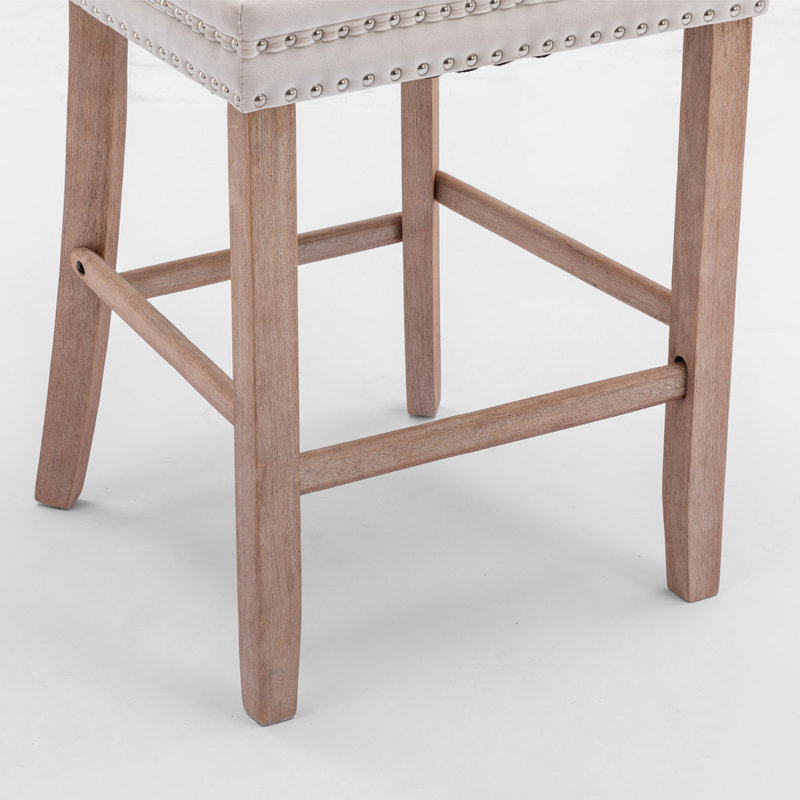 Upholstered Counter Stool, Cream