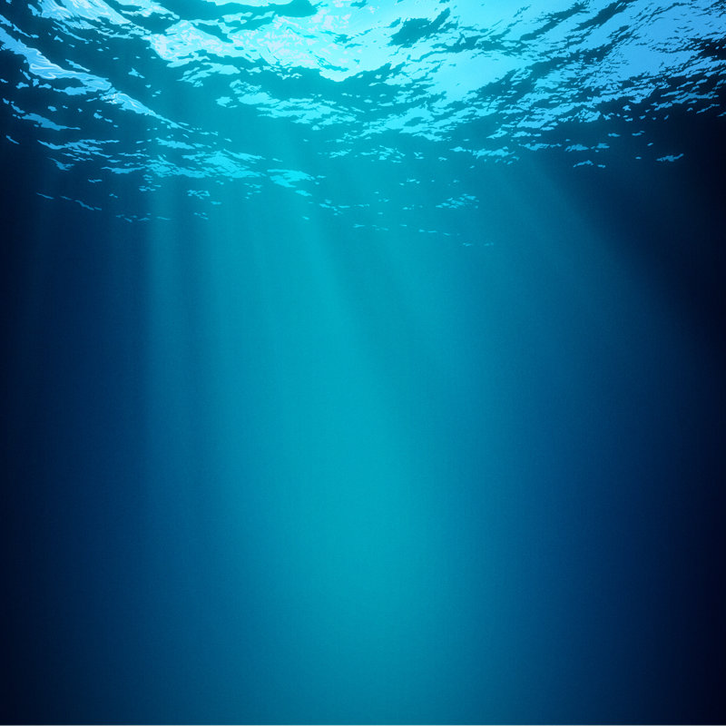 Underwater Backgrounds by Tolokonov - Wrapped Canvas Print, 30cm H x 30cm W x 3.8cm D