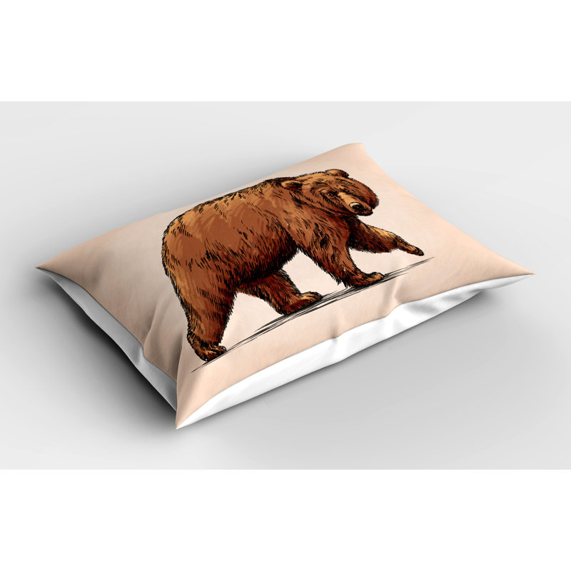 Ensemble de 2 taies décoratives Ambesonne Bear, H 20 po x l 26 po