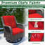 Ensemble de meubles de patio 6 pièces en osier avec coussin rouge 6 pièces-1620798896