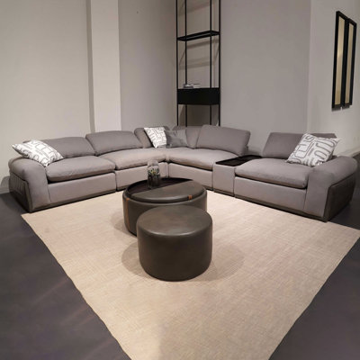 Canapé modulaire symétrique de 130 po de largeur Bonneval