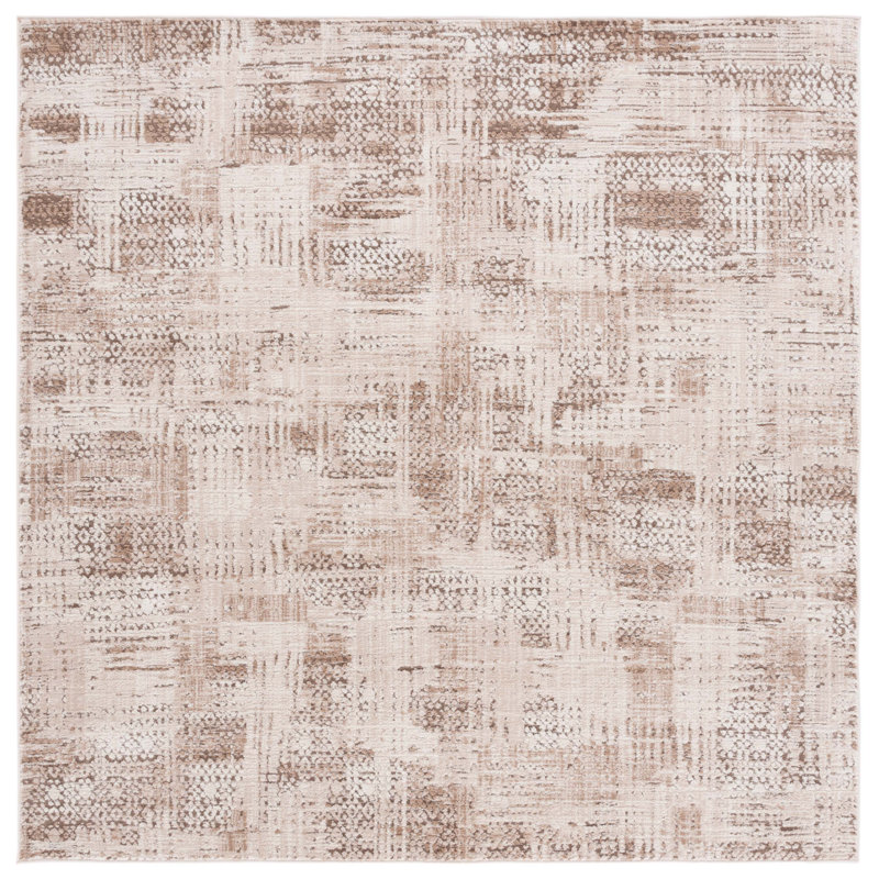 Whisper Performance Abstract Rug, Square 6'7"