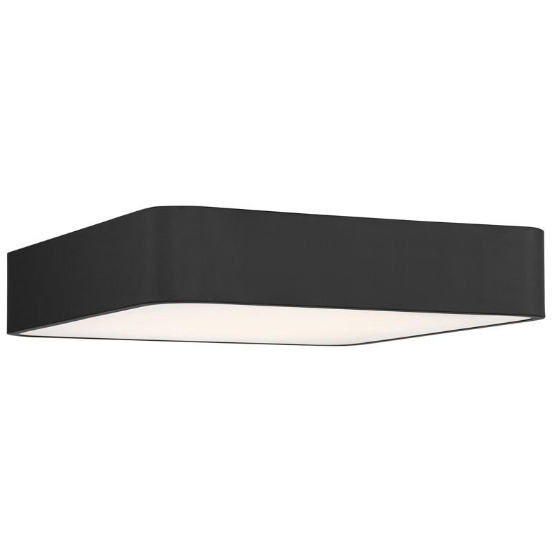 Humerah Acrylic Flush Mount, Black, 4000K