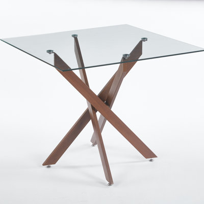 Dining Table with Glass Top
