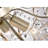 Myria 3-light 15.8'' Crystal Semi Flush Mount-1036357965