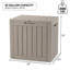 Boîte de terrasse verrouillable en résine 35 gallons Decksplore-131518872
