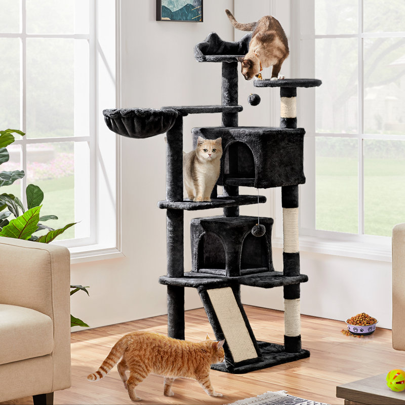 146cm H Cat Tree, Black