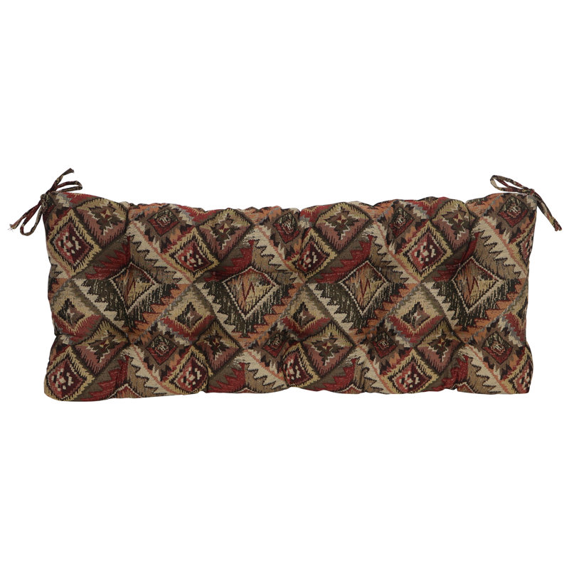 Tufted Tapestry Bench Cushion