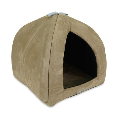 Lit pour chien à capuche