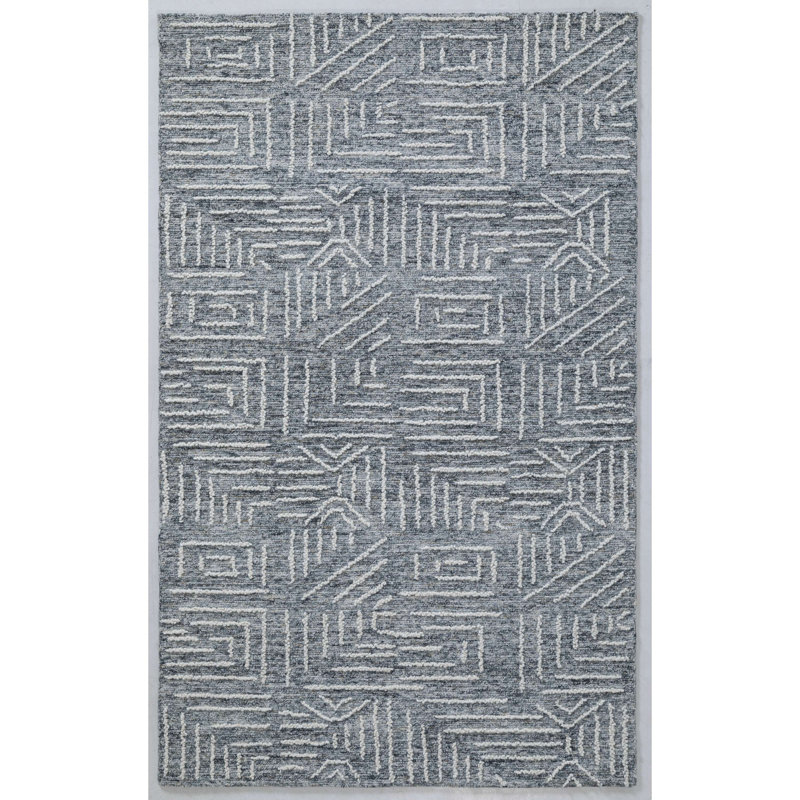 Tapis en laine touffeté à la main, Tapis de couloir 2 pi 6 po x 8 pi